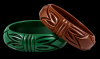 vintage bow carved bakelite bangle